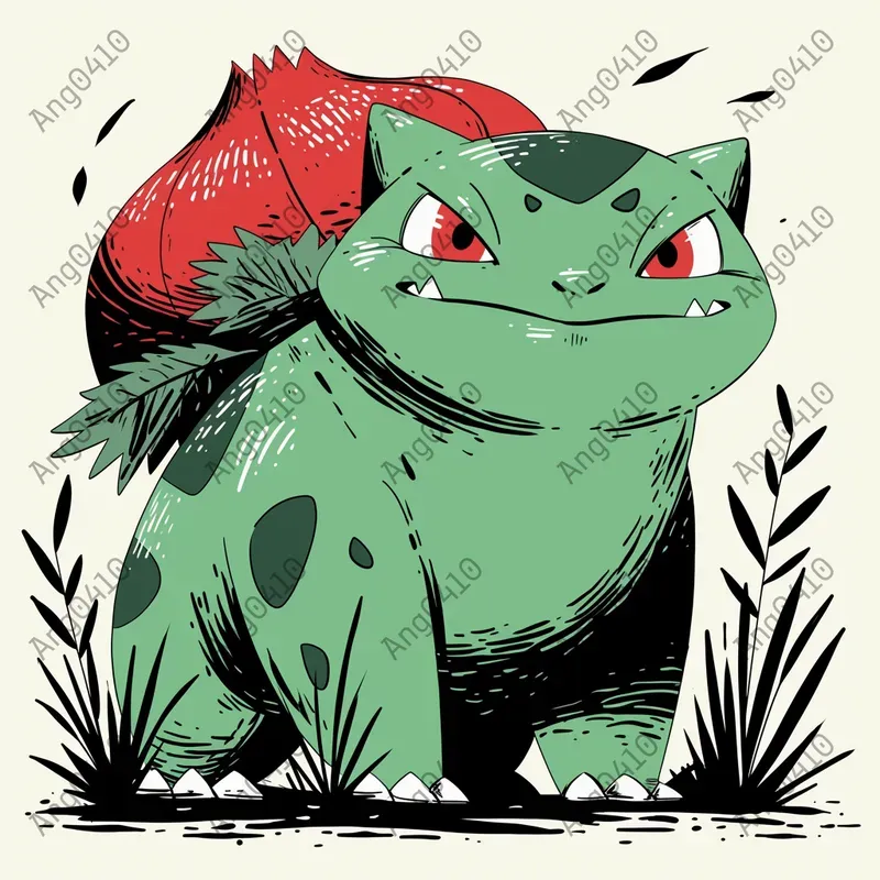 Minimalistic Pokemon Vector Art