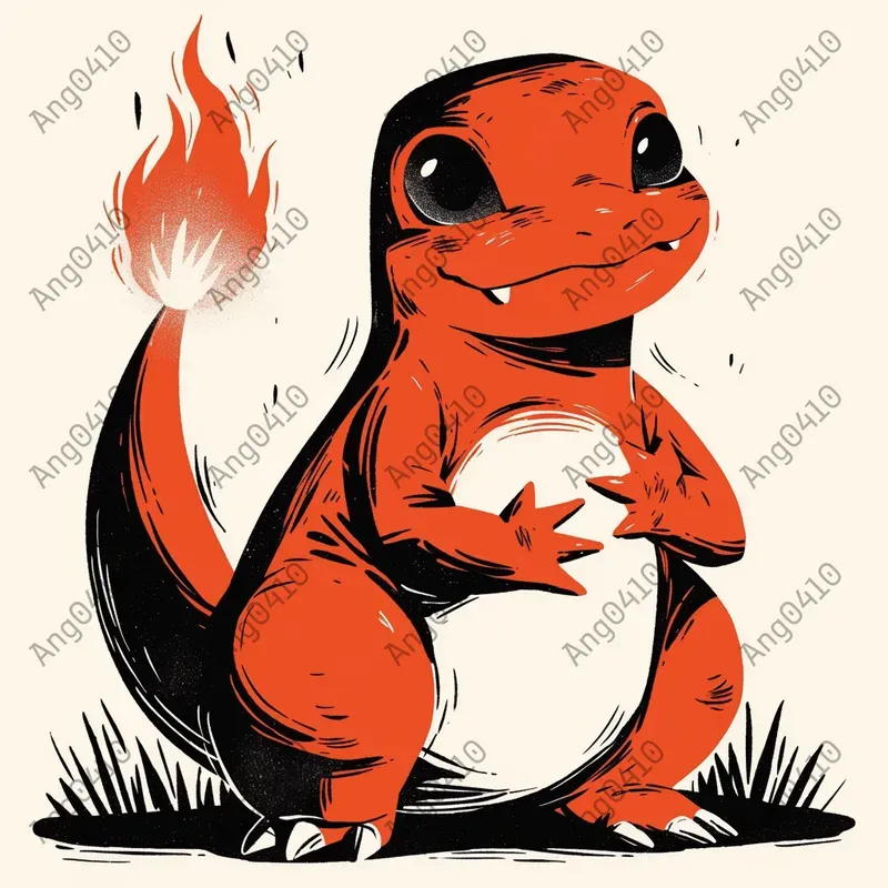 Minimalistic Pokemon Vector Art