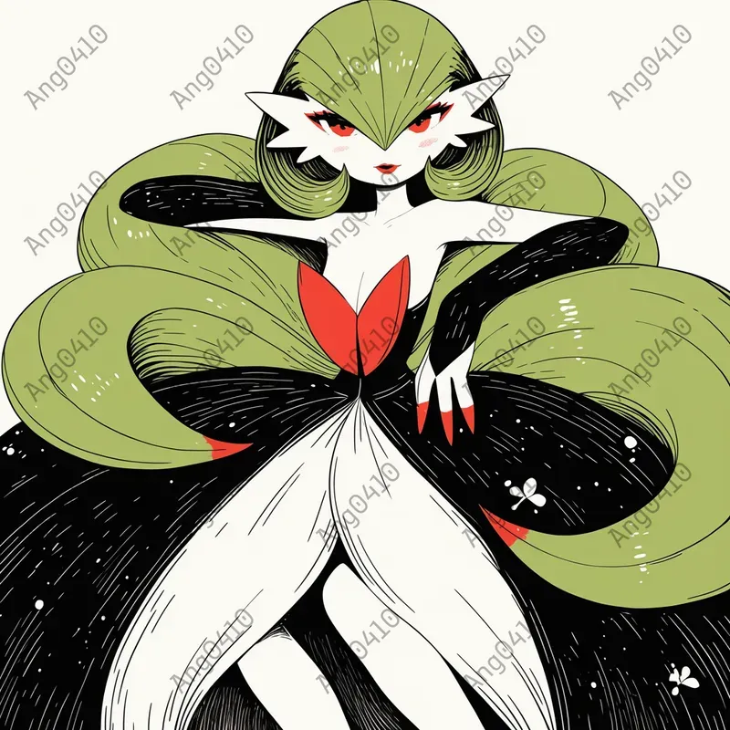 Minimalistic Pokemon Vector Art