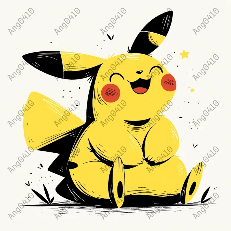 Minimalistic Pokemon Vector Art