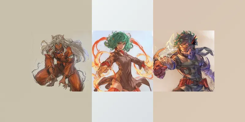 Epic Anime Dynamic Pose Art generated by undefined