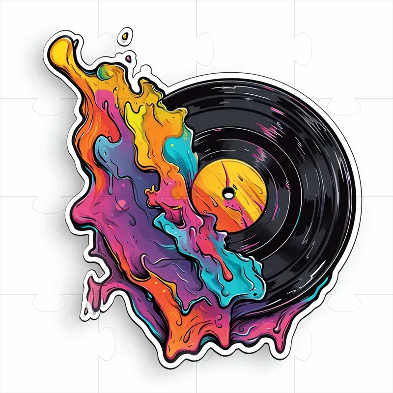 Trippy Sticker Art