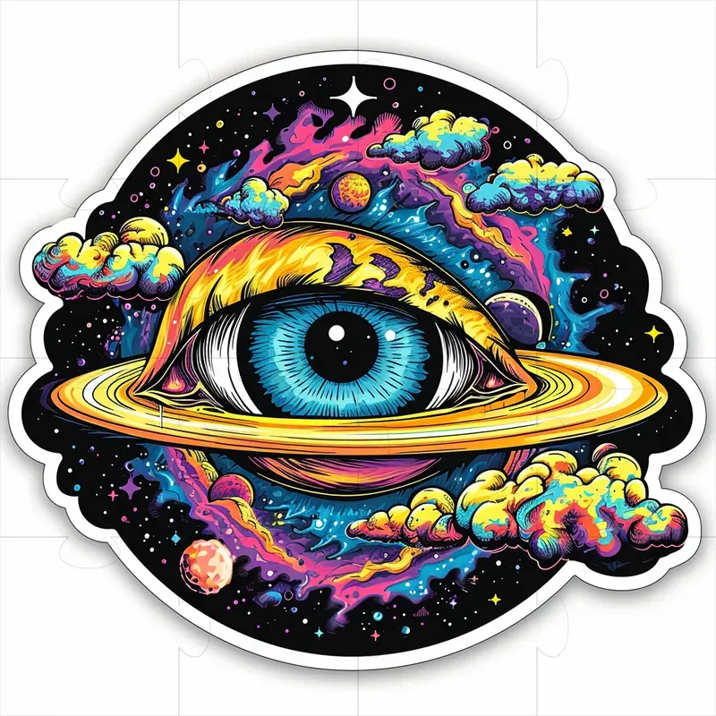 Trippy Sticker Art
