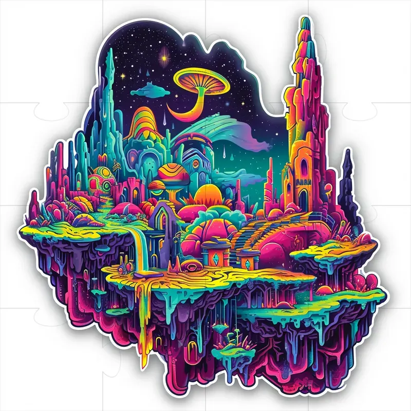 Trippy Sticker Art