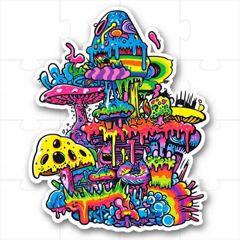 Trippy Sticker Art