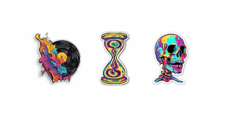 Trippy Sticker Art generated by undefined