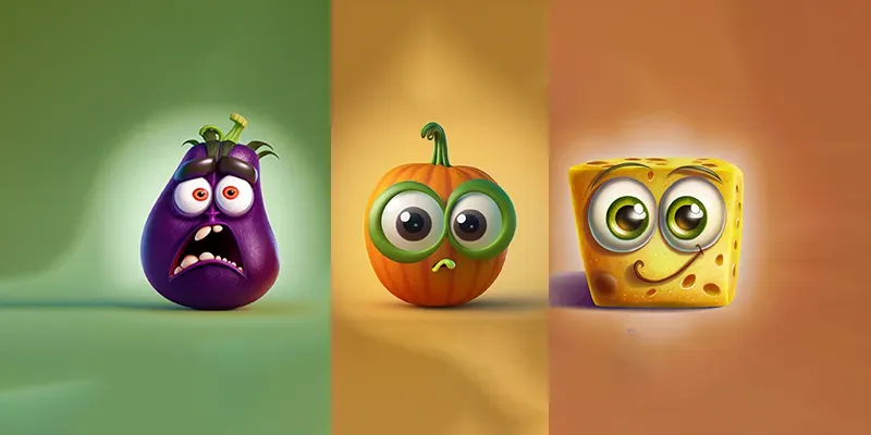 Animated Food Character generated by undefined