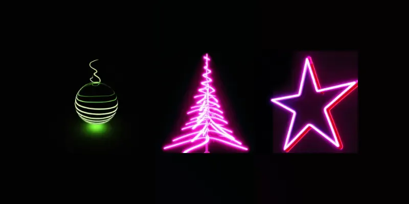 Neon Christmas Items generated by undefined