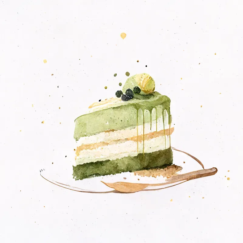 Watercolor Art Desserts