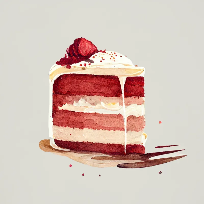 Watercolor Art Desserts