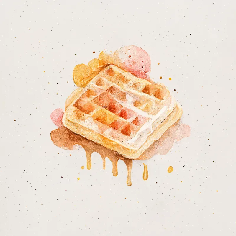 Watercolor Art Desserts