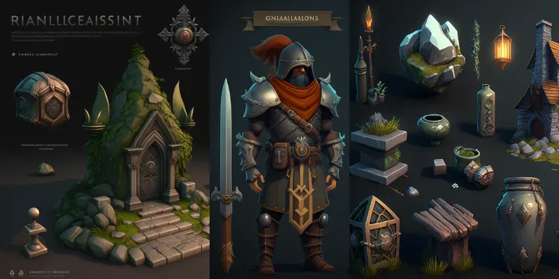 Classic Fantasy RPG Game Assets generated by undefined