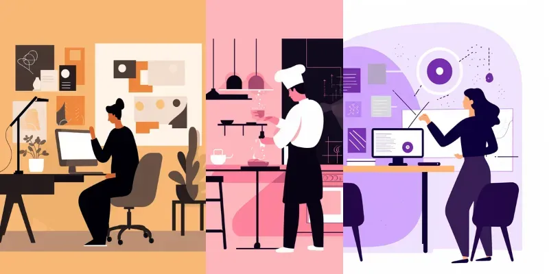 Flat Vector Corporate Style Art Designs generated by undefined