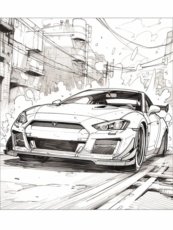 Cross Hatching Style Manga Pencil Art