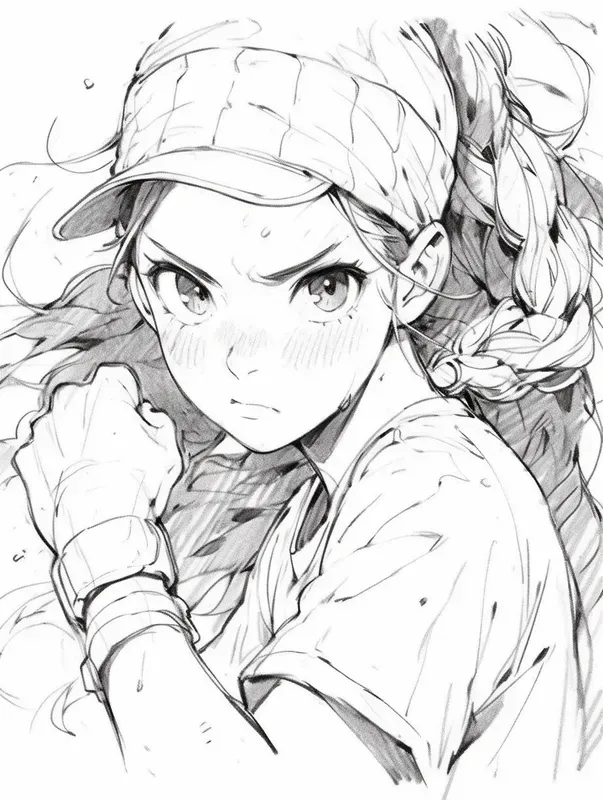 Cross Hatching Style Manga Pencil Art