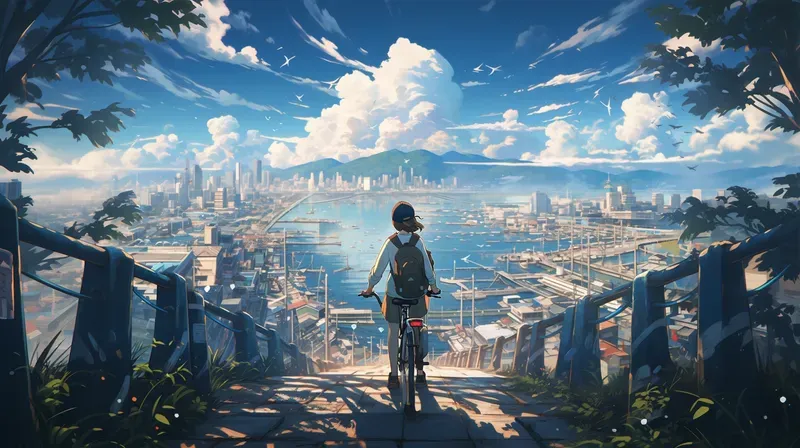 Makoto Shinkai Style Anime Film Art