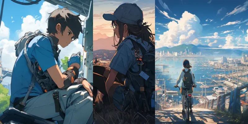 Makoto Shinkai Style Anime Film Art generated by undefined