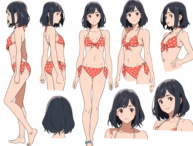Makoto Shinkai Character Design Sheets