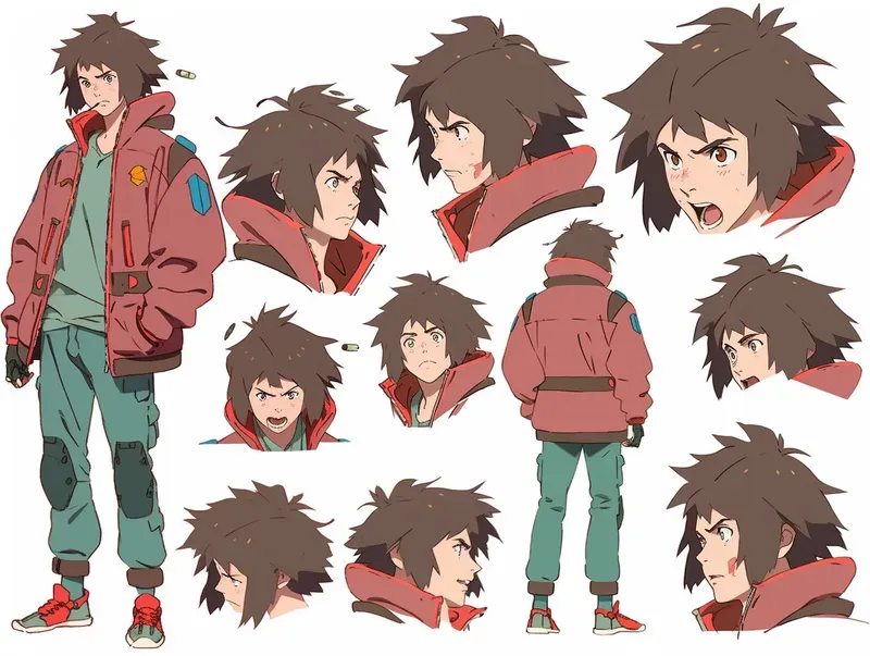 Makoto Shinkai Character Design Sheets