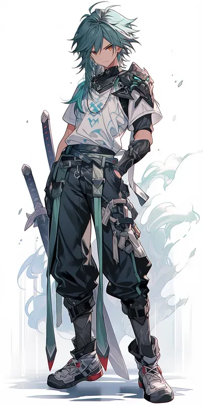 2D Fantasy Game Anime Character Designs