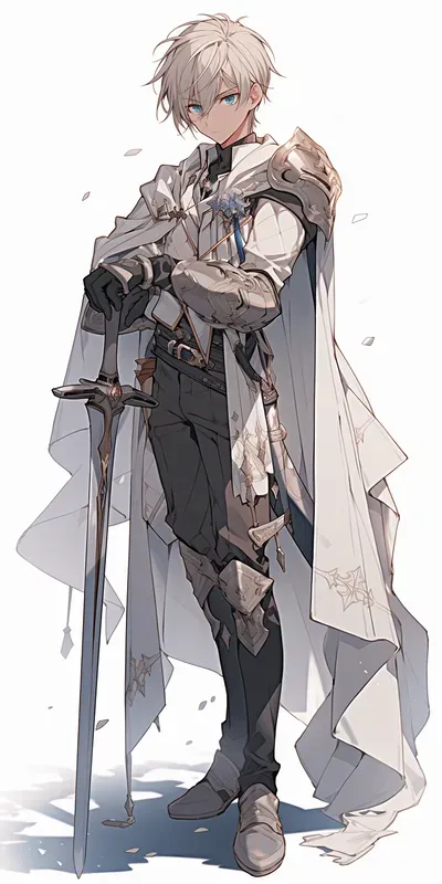 2D Fantasy Game Anime Character Designs