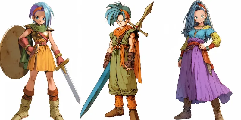 Dragon Quest Concept Characters Designs generated by undefined
