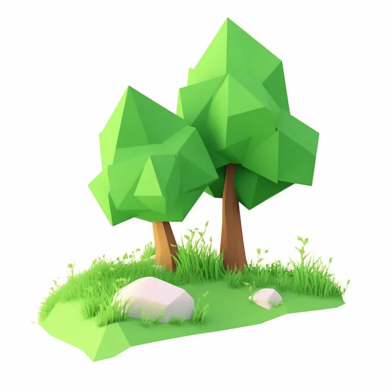 Low Polygonal 3D Models For Game Assets