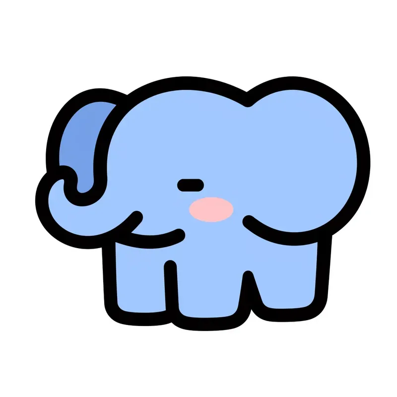 Cute Lineal Kawaii Animal Icon Stickers