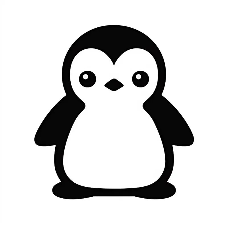 Cute Lineal Kawaii Animal Icon Stickers