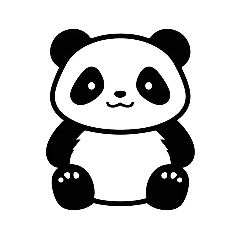 Cute Lineal Kawaii Animal Icon Stickers