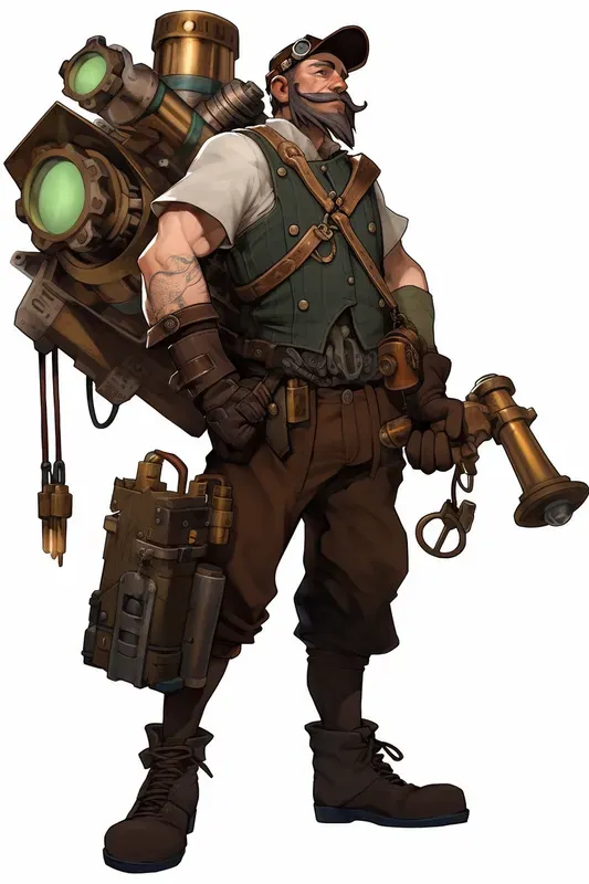 Steampunk Video Game Character Designs