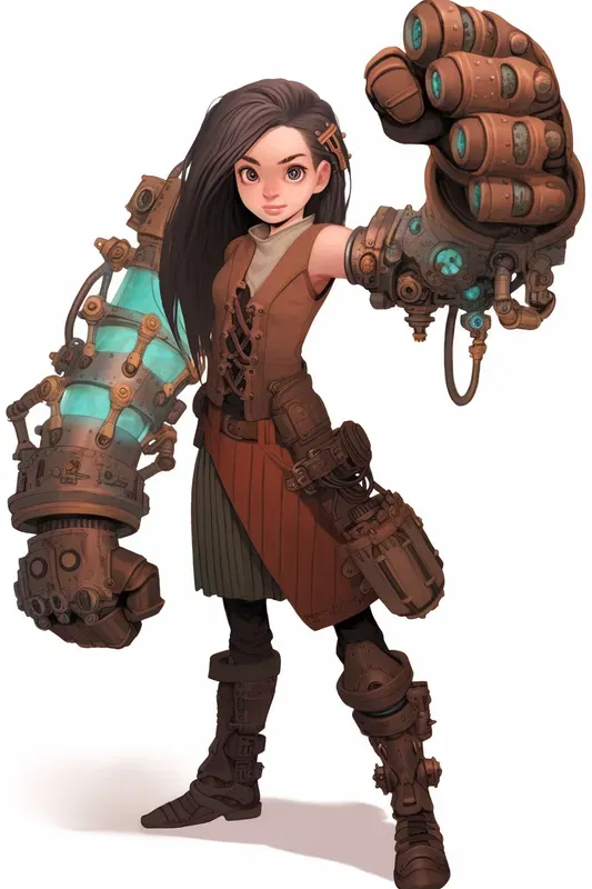 Steampunk Video Game Character Designs