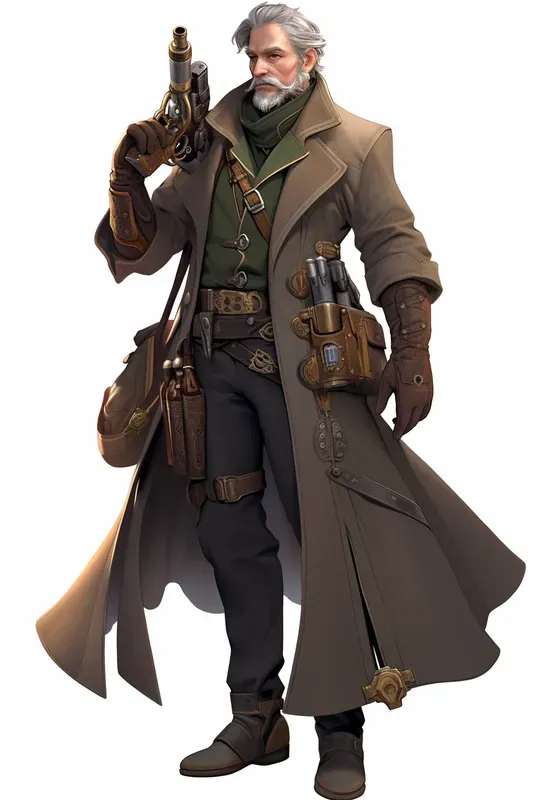 Steampunk Video Game Character Designs