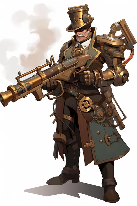 Steampunk Video Game Character Designs