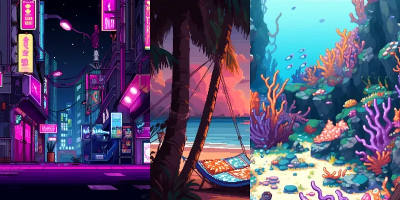 RPG Pixel Game Assets Background Scenes generated by undefined