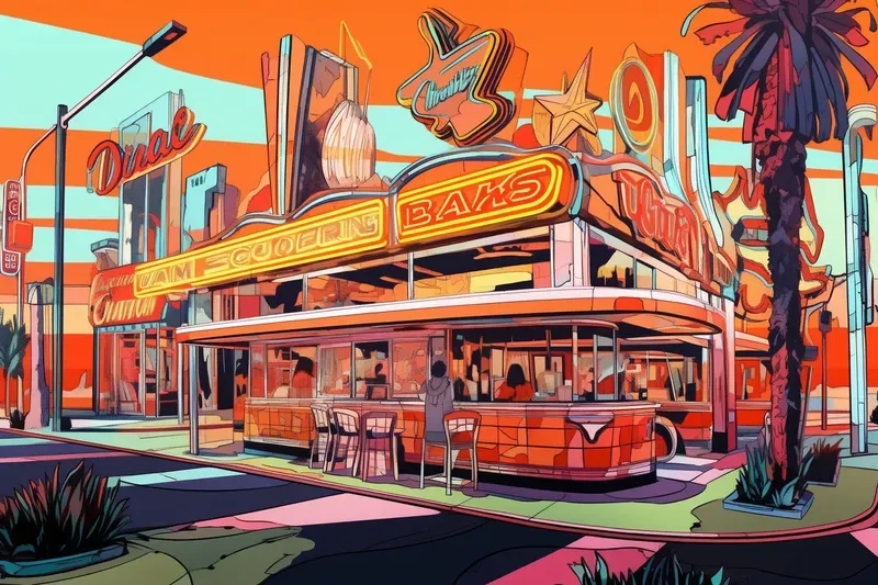 Iconic American Style Illustration Comics