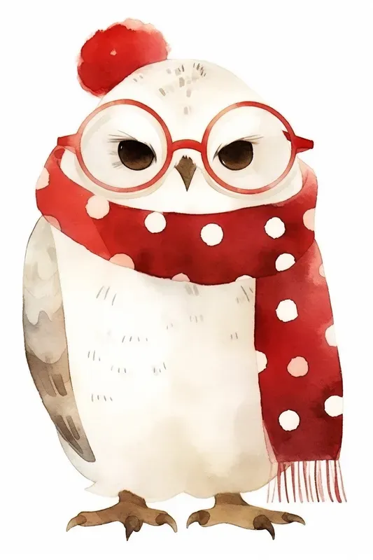 Elegant Watercolor Cartoon Characters