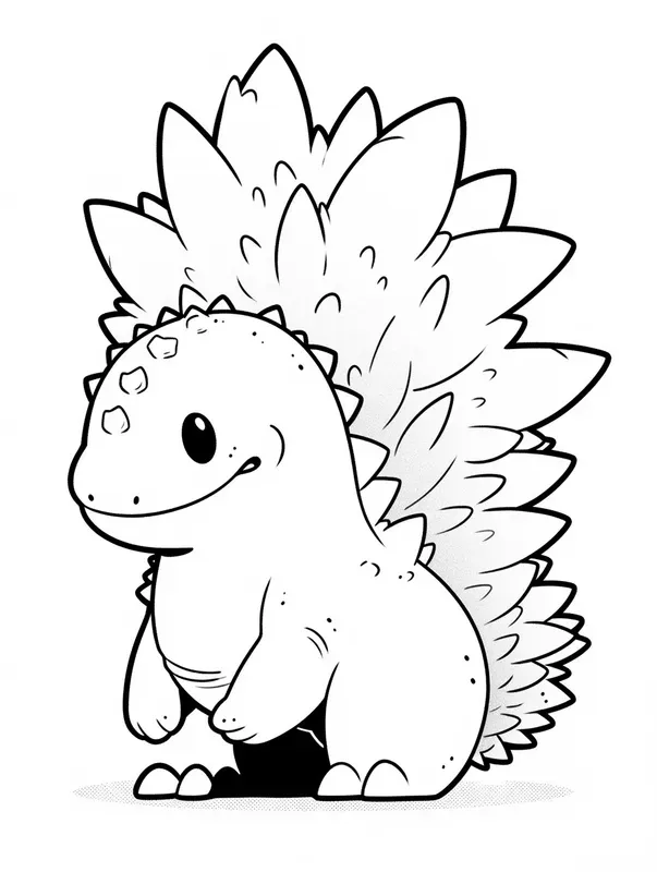 2D Cute Printable Coloring Pages For Kids