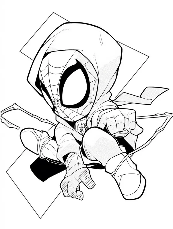 2D Cute Printable Coloring Pages For Kids