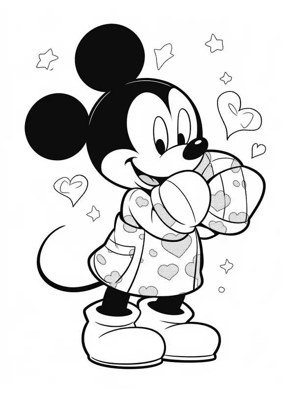 2D Cute Printable Coloring Pages For Kids