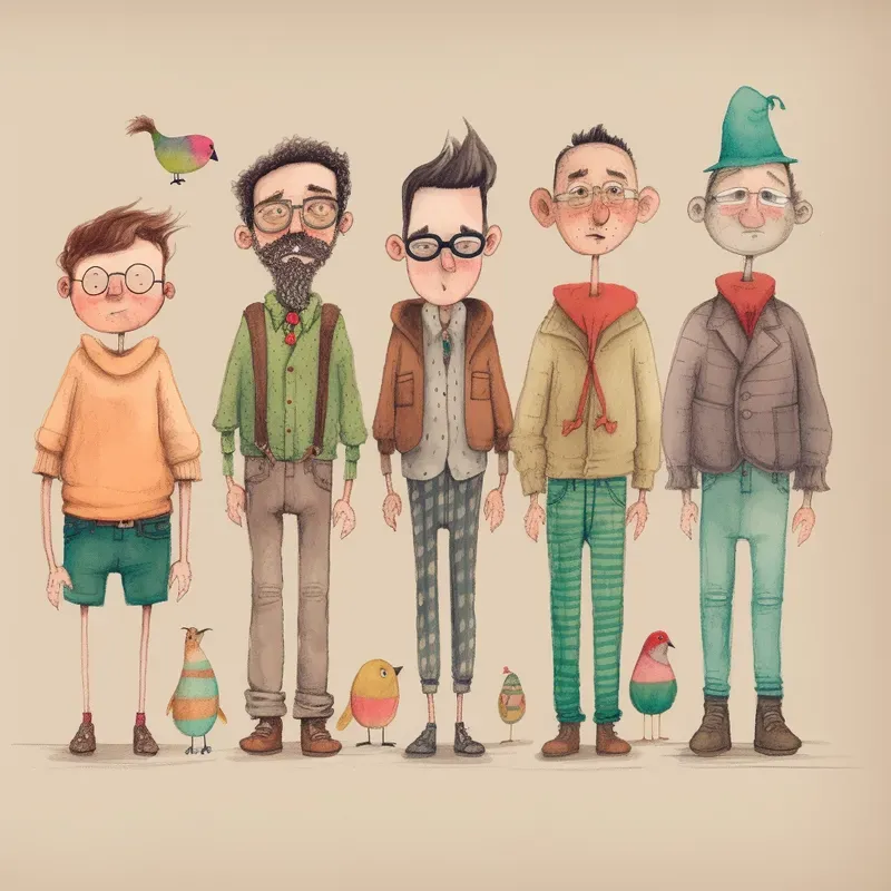 Whimsical Characters Sheets