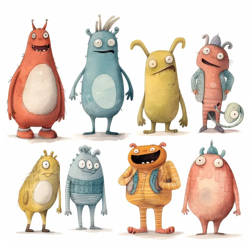 Whimsical Characters Sheets