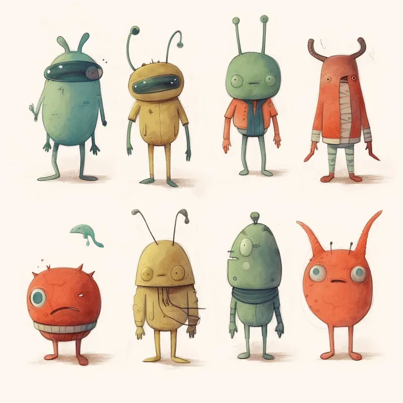 Whimsical Characters Sheets