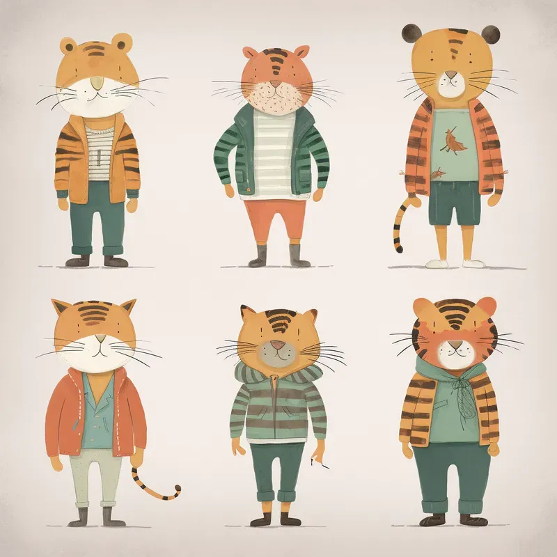 Whimsical Characters Sheets