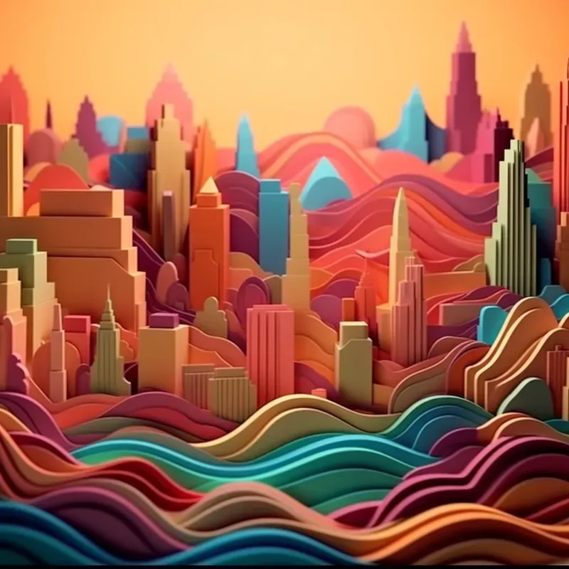 Kirigami Paper Cut Decors