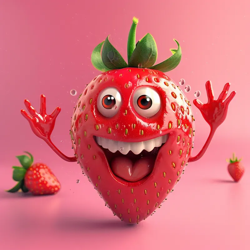3D Veggie Fruit Characters