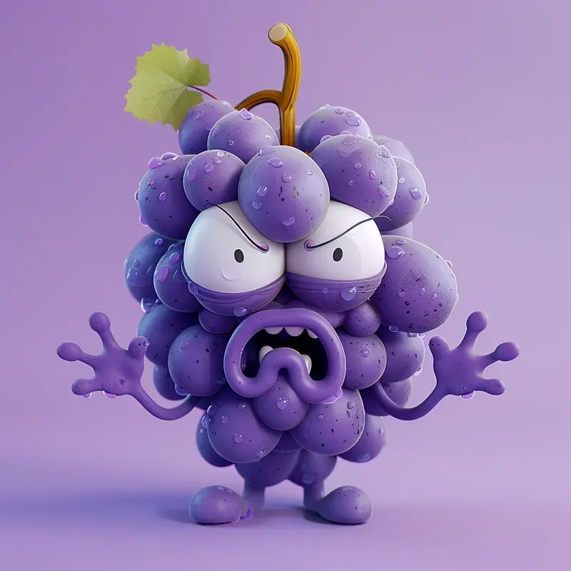 3D Veggie Fruit Characters