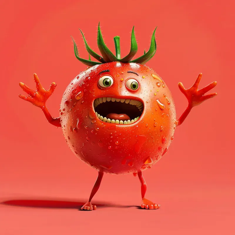 3D Veggie Fruit Characters