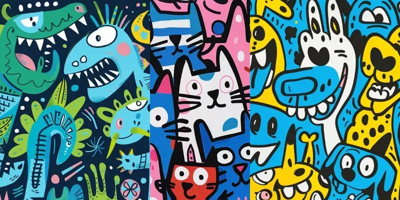 Weird And Quirky Patterns generated by undefined
