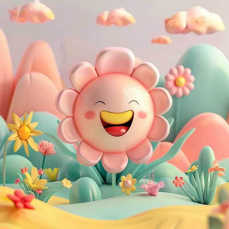Cheerful 3D Whimsical Landscapes